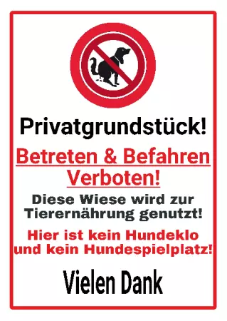 Warnschild Zutritt verbotenWarnung - Zutritt verboten Betreten & Befahren verboten! Bild