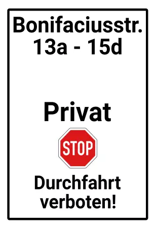 Warnschild Zutritt verbotenWarnung - Zutritt verboten Durchfahrt verboten Bild