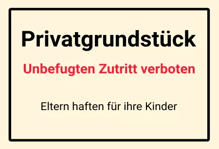 Warnschild Zutritt verboten Warnung - Zutritt verboten Unbefugten Zutritt verboten Bild